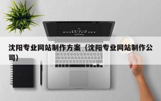 江阴沈阳专业网站制作方案（沈阳专业网站制作公司）